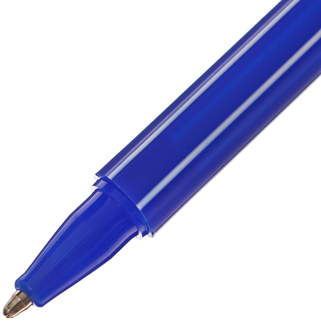 Набор 12 шт. Ручка шариковая 0,5мм синяя, корпус Полоски сине-белые CALLIGRATA