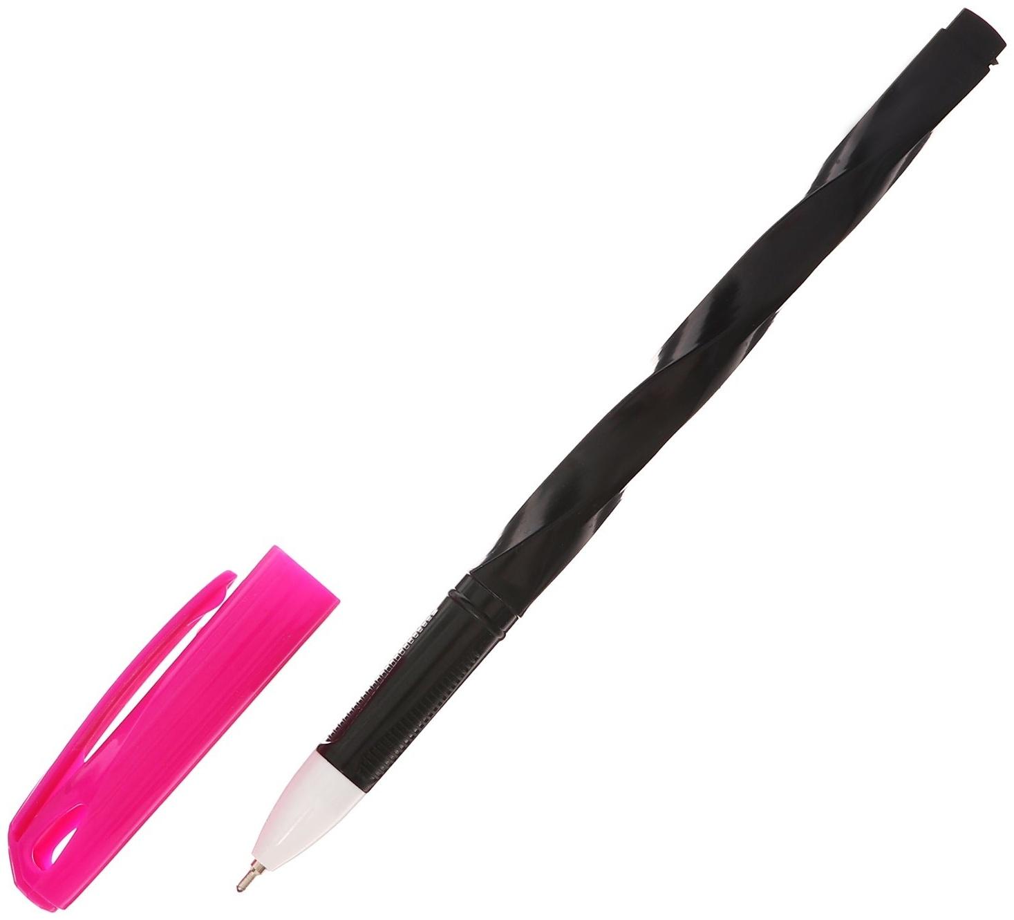 Набор 24 шт. Ручка шариковая 0,7мм синяя, корпус Спираль МИКС, маслянные чернила