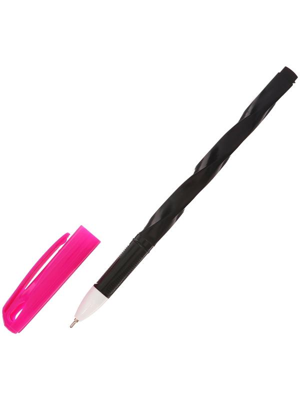 Набор 24 шт. Ручка шариковая 0,7мм синяя, корпус Спираль МИКС, маслянные чернила