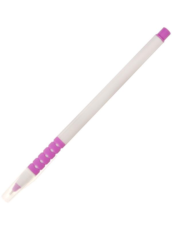 Набор 12 шт. Ручка шариковая 1,0мм синяя, корпус белый, с резиновым держателем МИКС