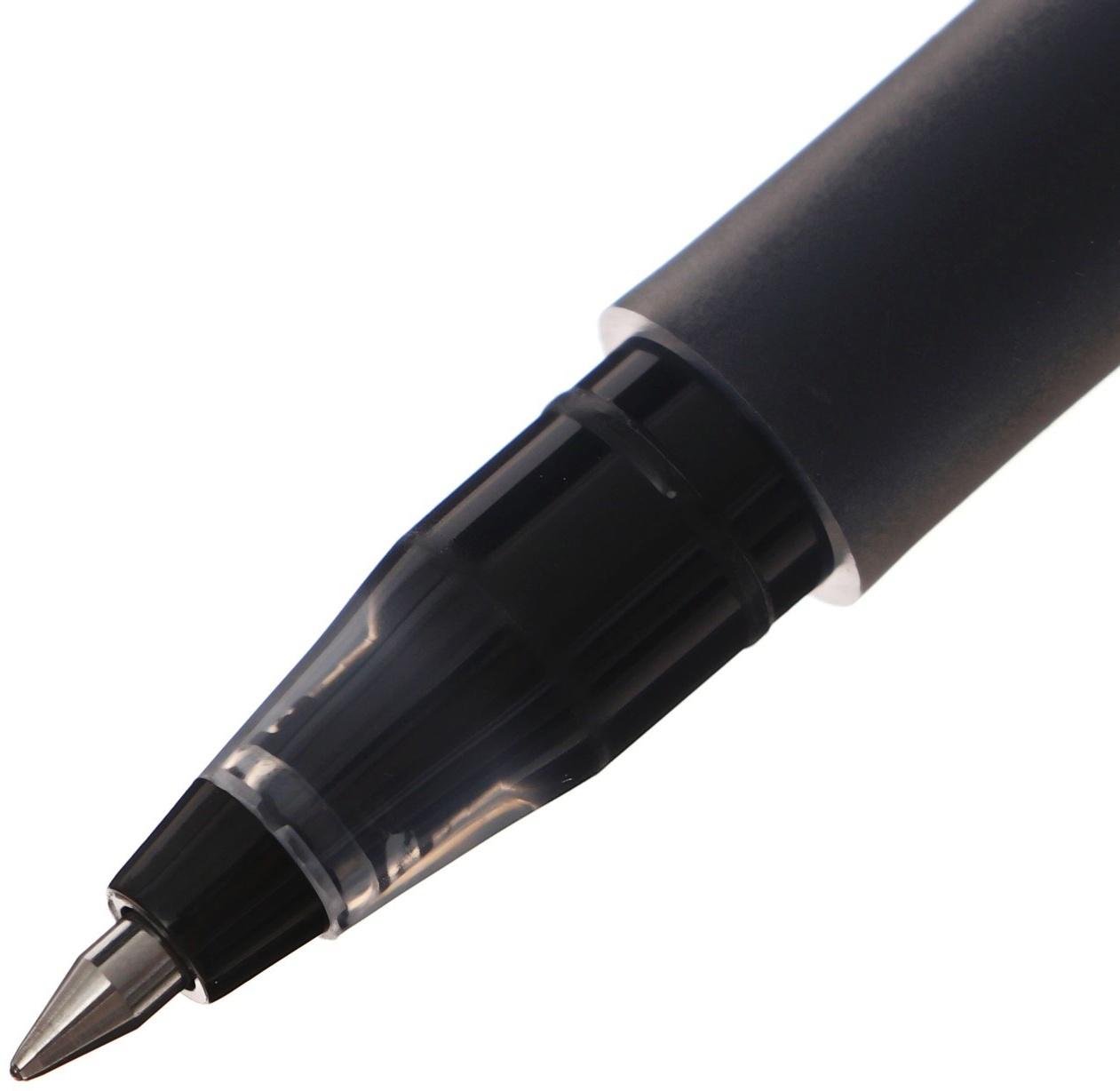 Набор 6 шт. Ручка гелевая 0,5мм черная, бесстержневая, длина письма 1600 м (шк на штуке)