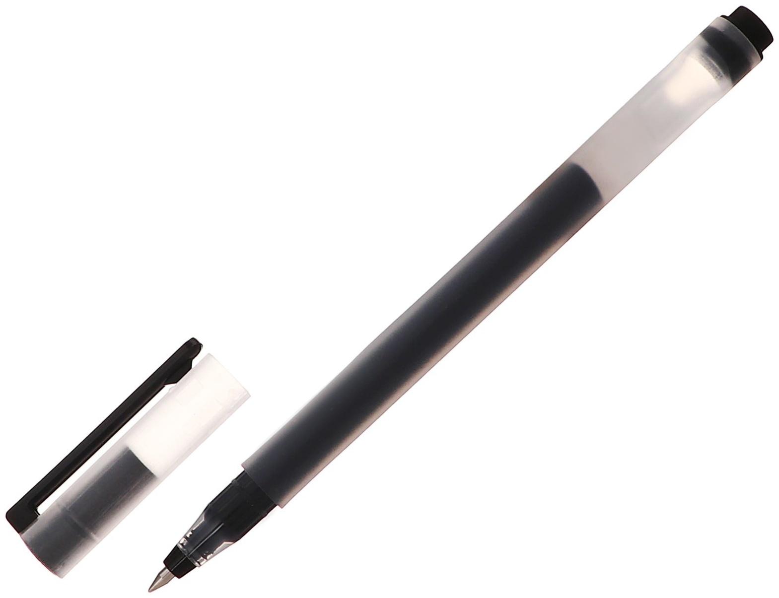 Набор 6 шт. Ручка гелевая 0,5мм черная, бесстержневая, длина письма 1600 м (шк на штуке)