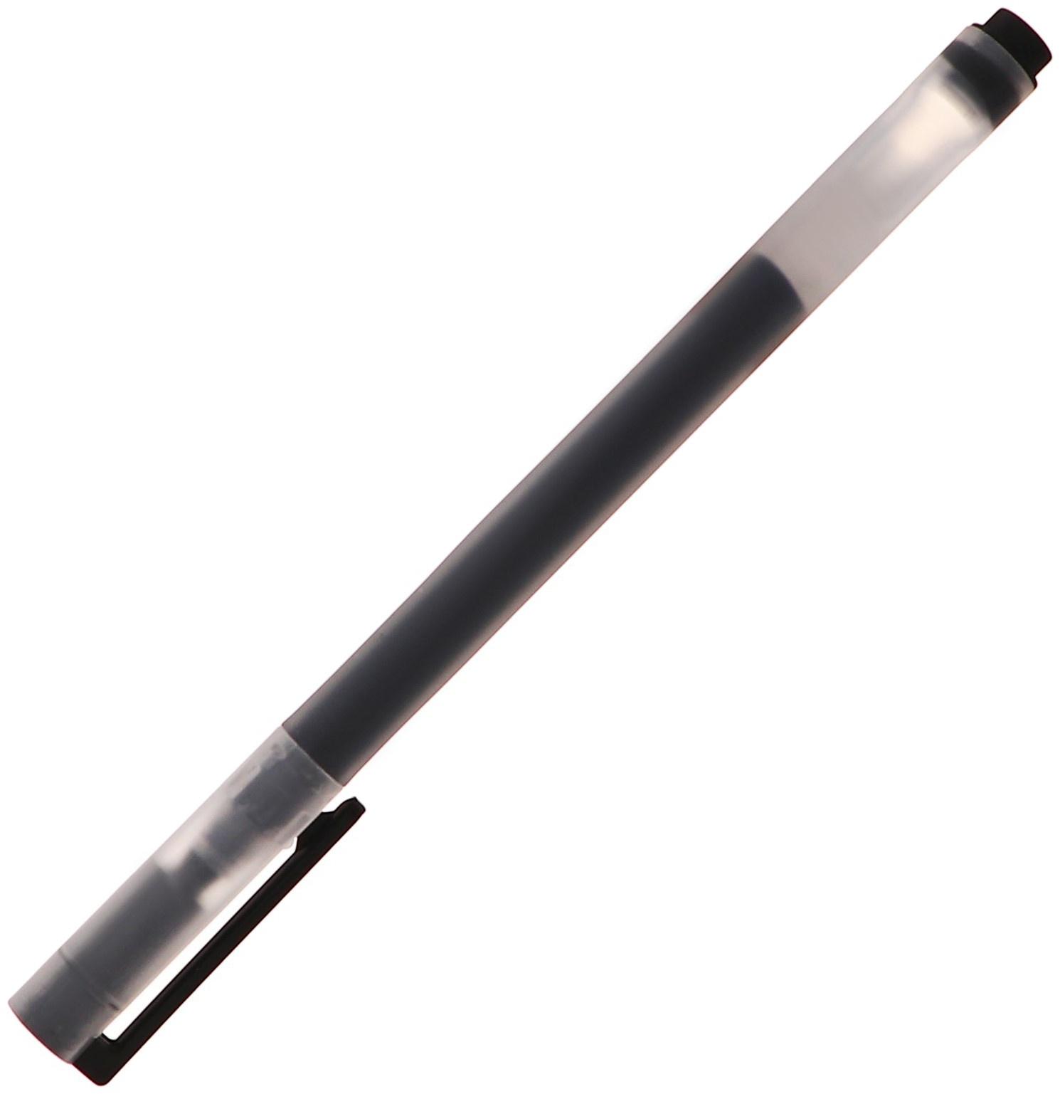 Набор 6 шт. Ручка гелевая 0,5мм черная, бесстержневая, длина письма 1600 м (шк на штуке)