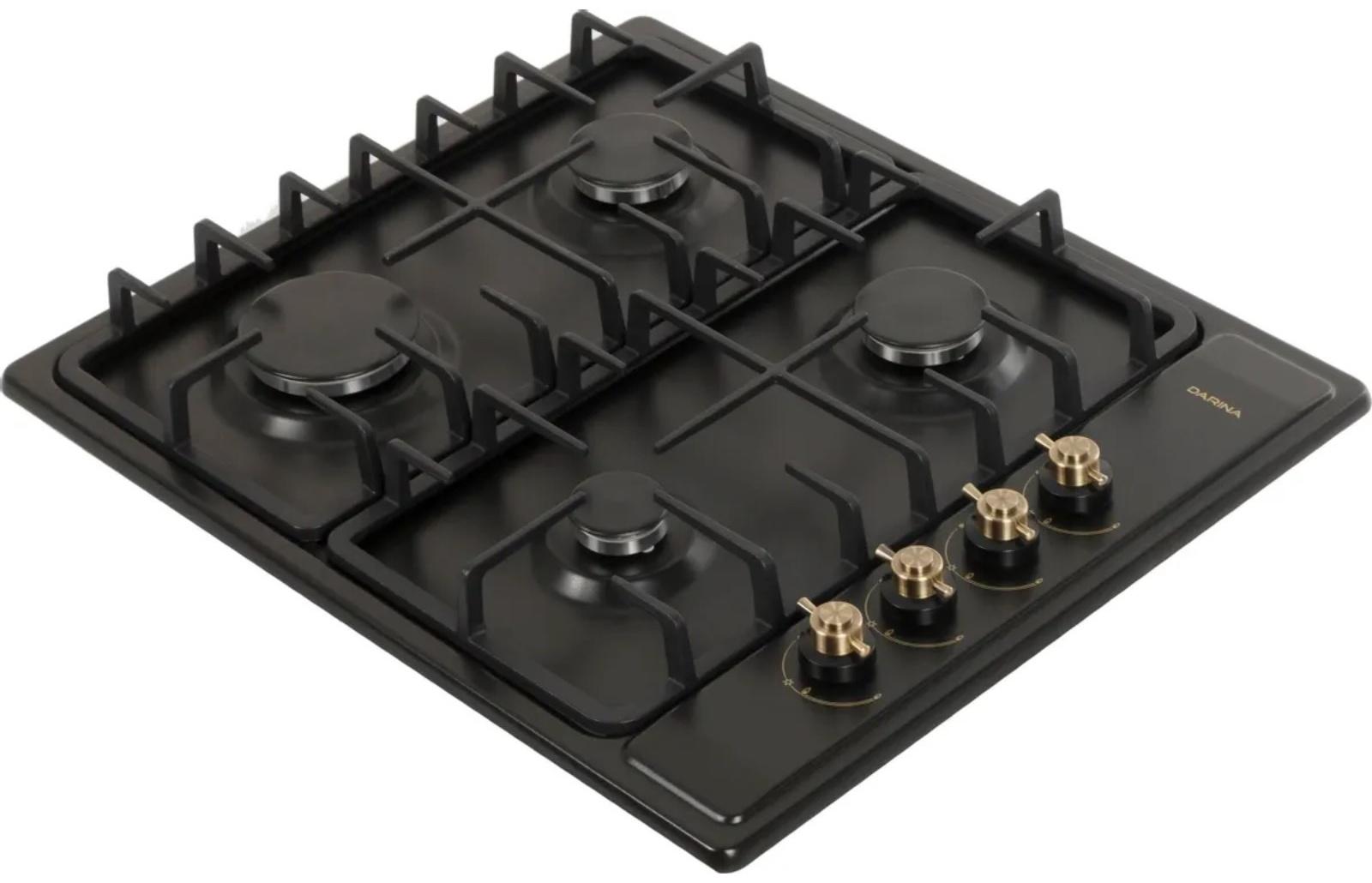 Варочная поверхность Darina 1T18 BGM 341 11 At, газовая, 4 конфорки, чёрная