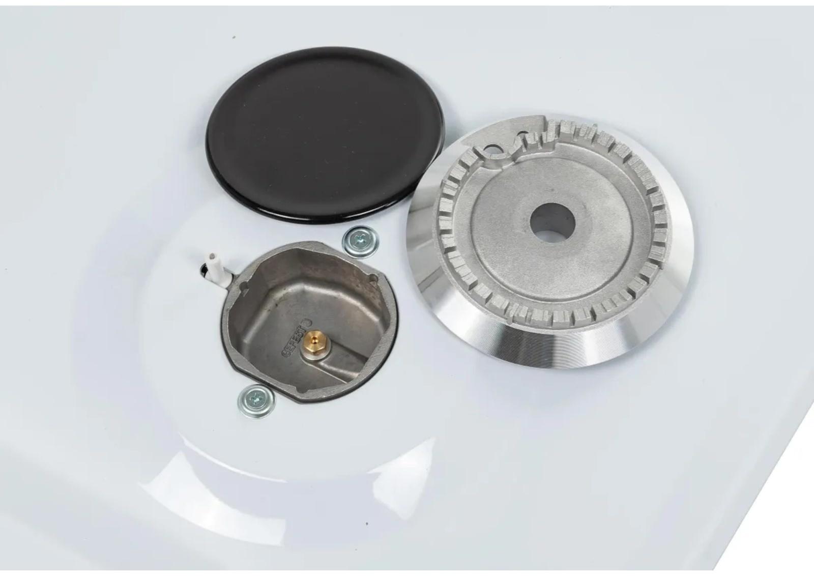 Варочная поверхность Gefest ПВГ 1212-01, газовая, 4 конфорки, белая