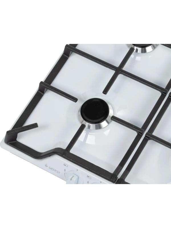 Варочная поверхность Gefest ПВГ 1212-01, газовая, 4 конфорки, белая