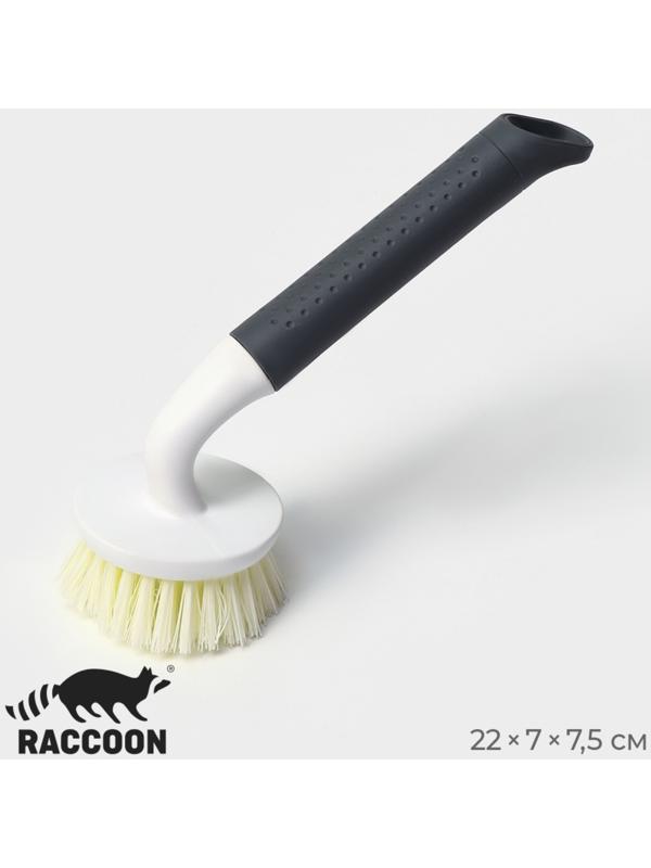 Щётка для мытья посуды Raccoon Breeze, удобная ручка, 21×7,5 см, ворс 2,5 см