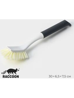 Щётка для мытья посуды Raccoon Breeze, удобная ручка, 30×6,5×8,5 см, ворс 2,5 см