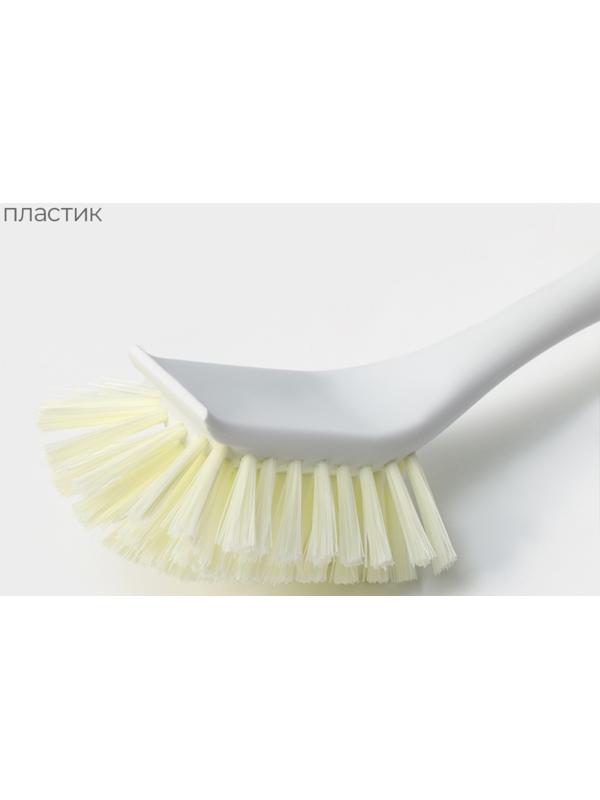 Щётка для мытья посуды Raccoon Breeze, удобная ручка, 30×6,5×8,5 см, ворс 2,5 см