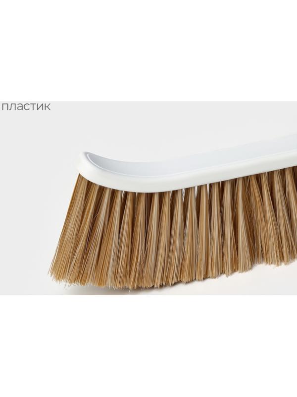 Щетка сметка Raccoon Breeze, удобная ручка, 37,5×2,8 см, ворс PET 7,5 см, 3 ряда по 25 пучков