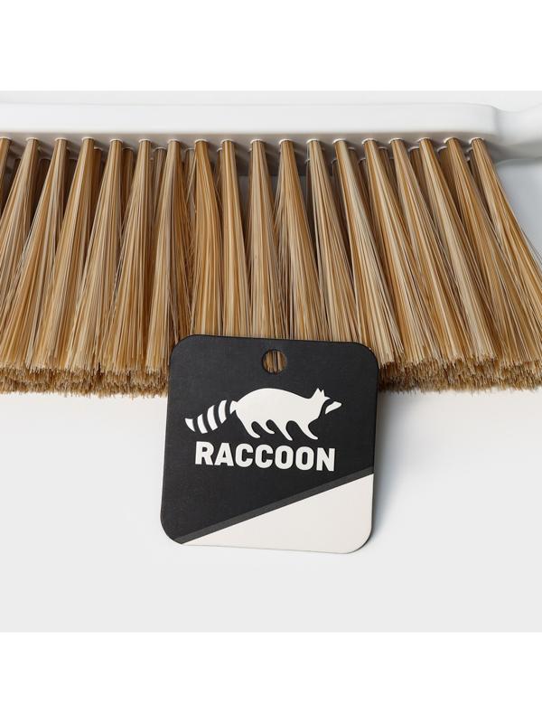 Щетка сметка Raccoon Breeze, удобная ручка, 37,5×2,8 см, ворс PET 7,5 см, 3 ряда по 25 пучков