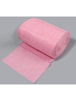 Набор одноразовых воротничков, в рулоне, без липкого слоя, 8 × 40 см, 100 шт, цвет розовый