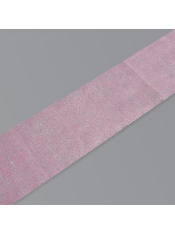 Набор одноразовых воротничков, в рулоне, без липкого слоя, 8 × 40 см, 100 шт, цвет розовый