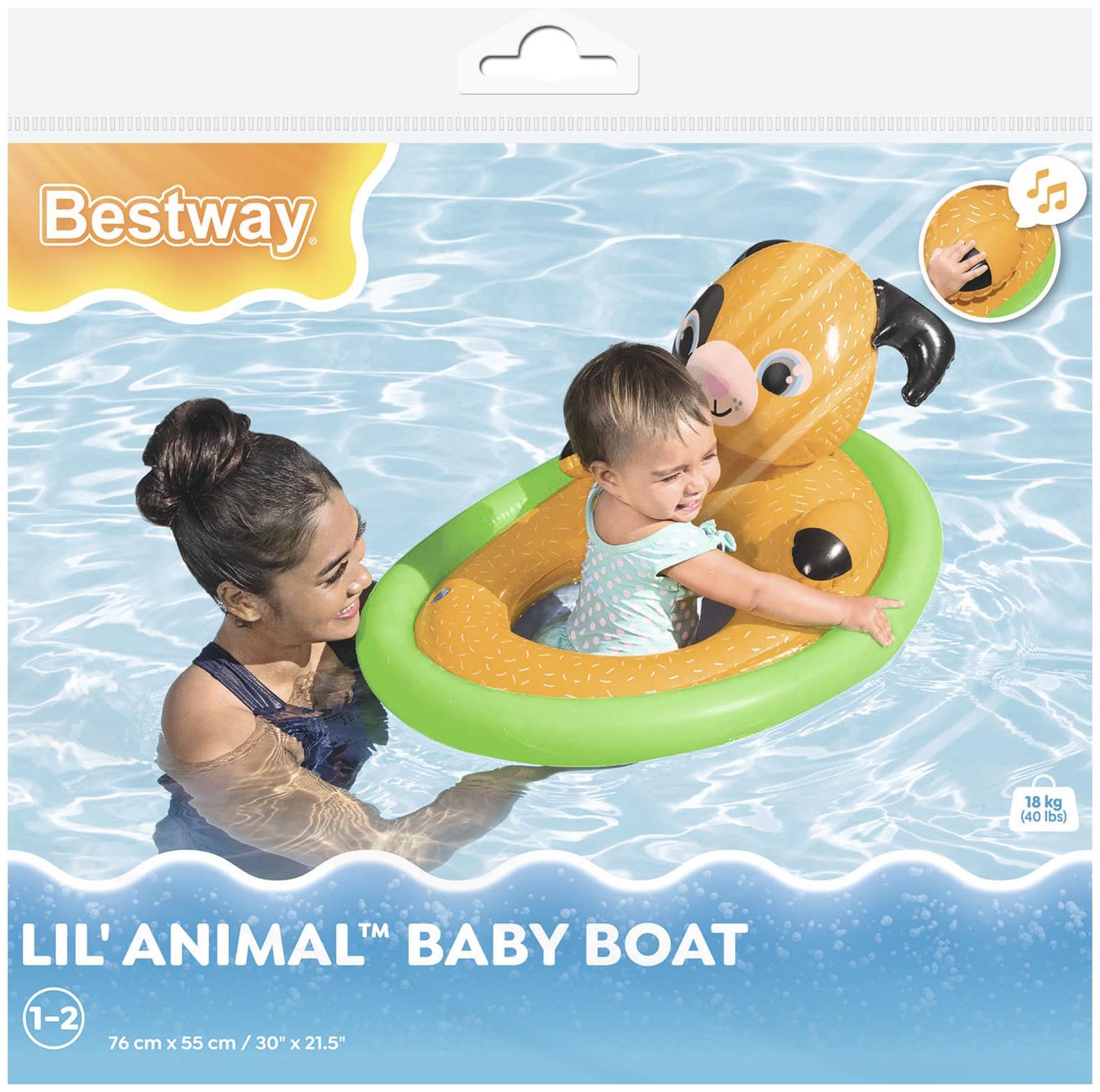 Круг для плавания «Зверюшки», с сиденьем, в ассортименте, от 1-2 лет, 34180