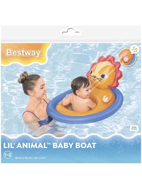 Круг для плавания «Зверюшки», с сиденьем, в ассортименте, от 1-2 лет, 34180