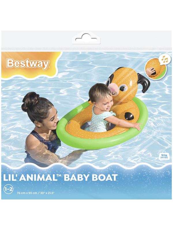 Круг для плавания «Зверюшки», с сиденьем, в ассортименте, от 1-2 лет, 34180