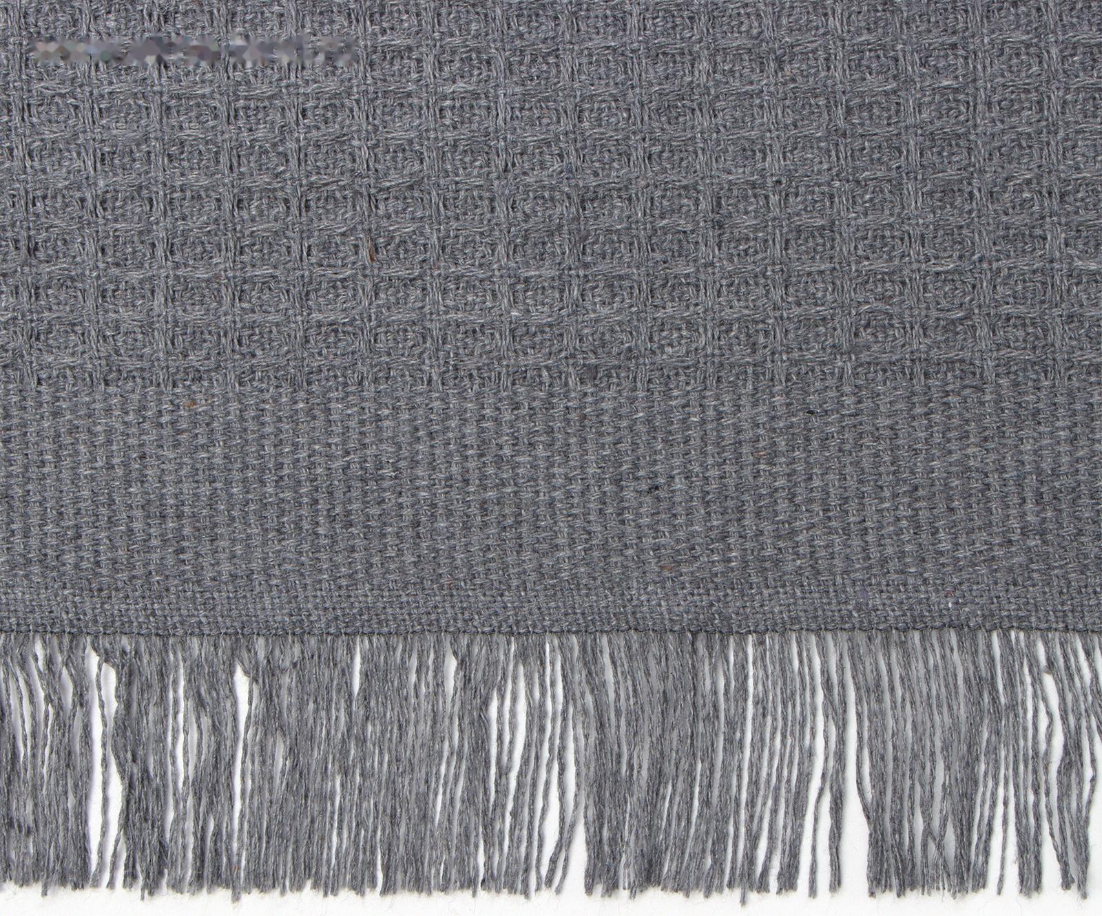 Плед Этель Waffle 130*180см , цв.темно-серый,80%хлопок, 20% п/э