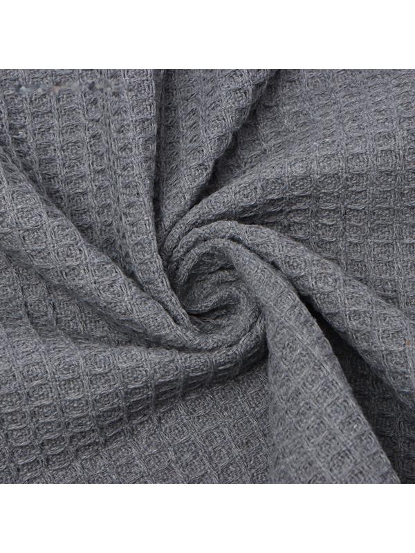 Плед Этель Waffle 130*180см , цв.темно-серый,80%хлопок, 20% п/э