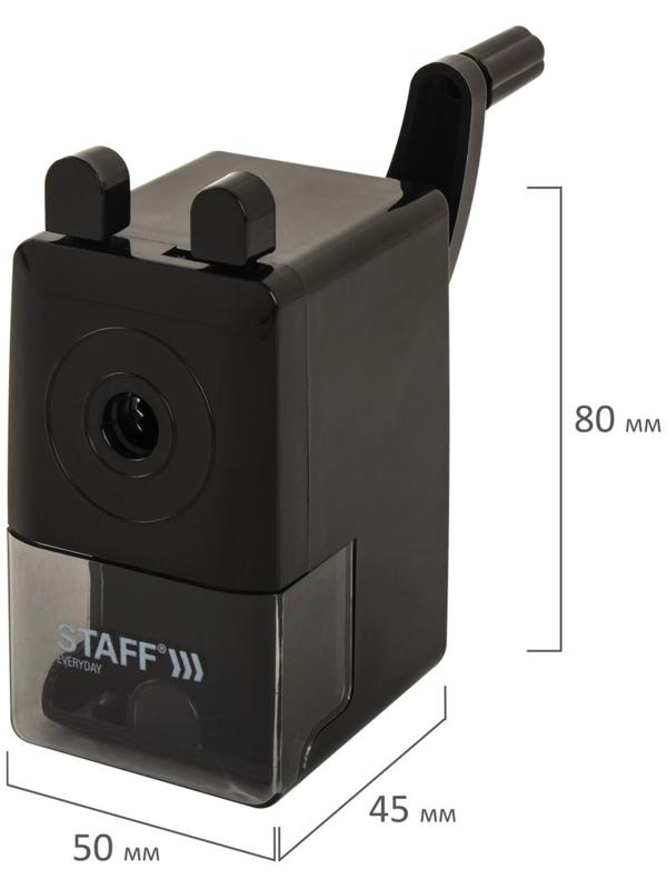 Точилка механическая STAFF EVERYDAY MS-796, чёрная