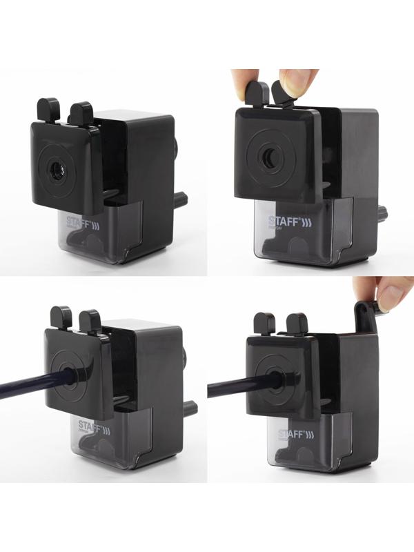 Точилка механическая STAFF EVERYDAY MS-796, чёрная