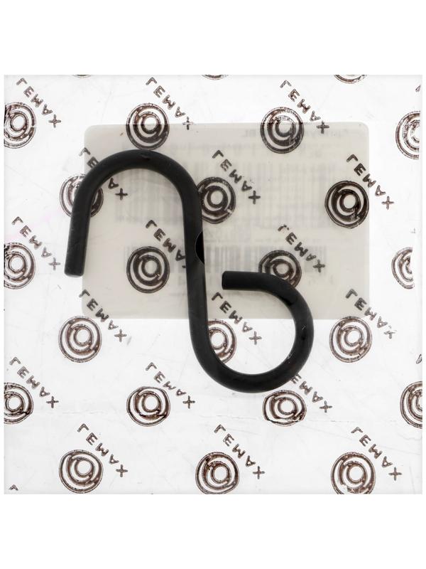 Крючек для рейлинга не съемный, цвет матовый черный