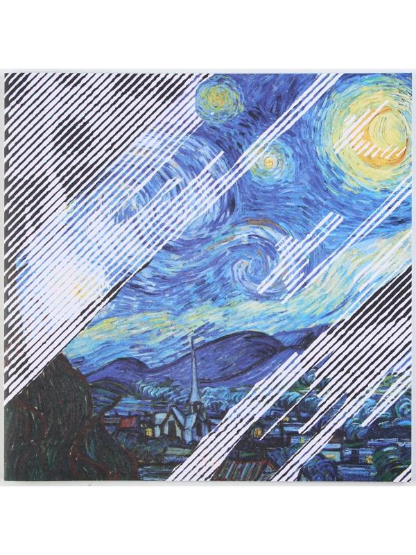 Раскраска-антистресс по полоскам «Шедевры», 21 х 21 см