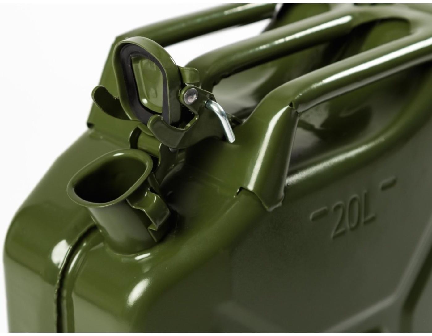 Канистра стальная для ГСМ ZARYA, 20 л, металлическая, крышка с рычагом