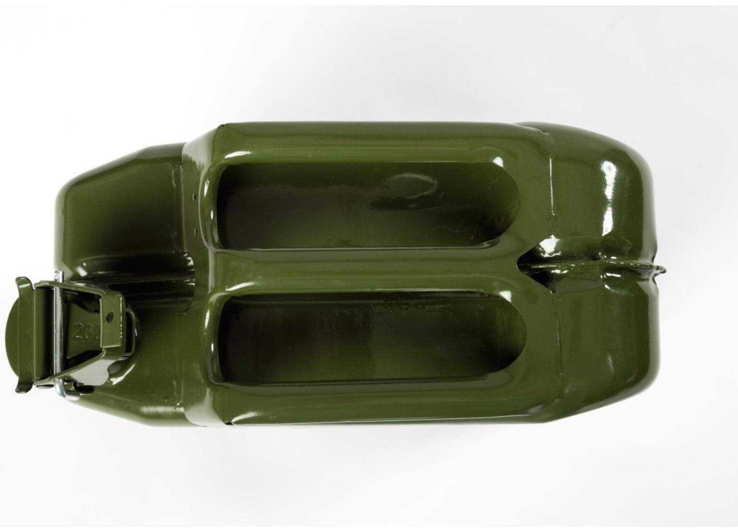 Канистра стальная для ГСМ ZARYA, 20 л, металлическая, крышка с рычагом