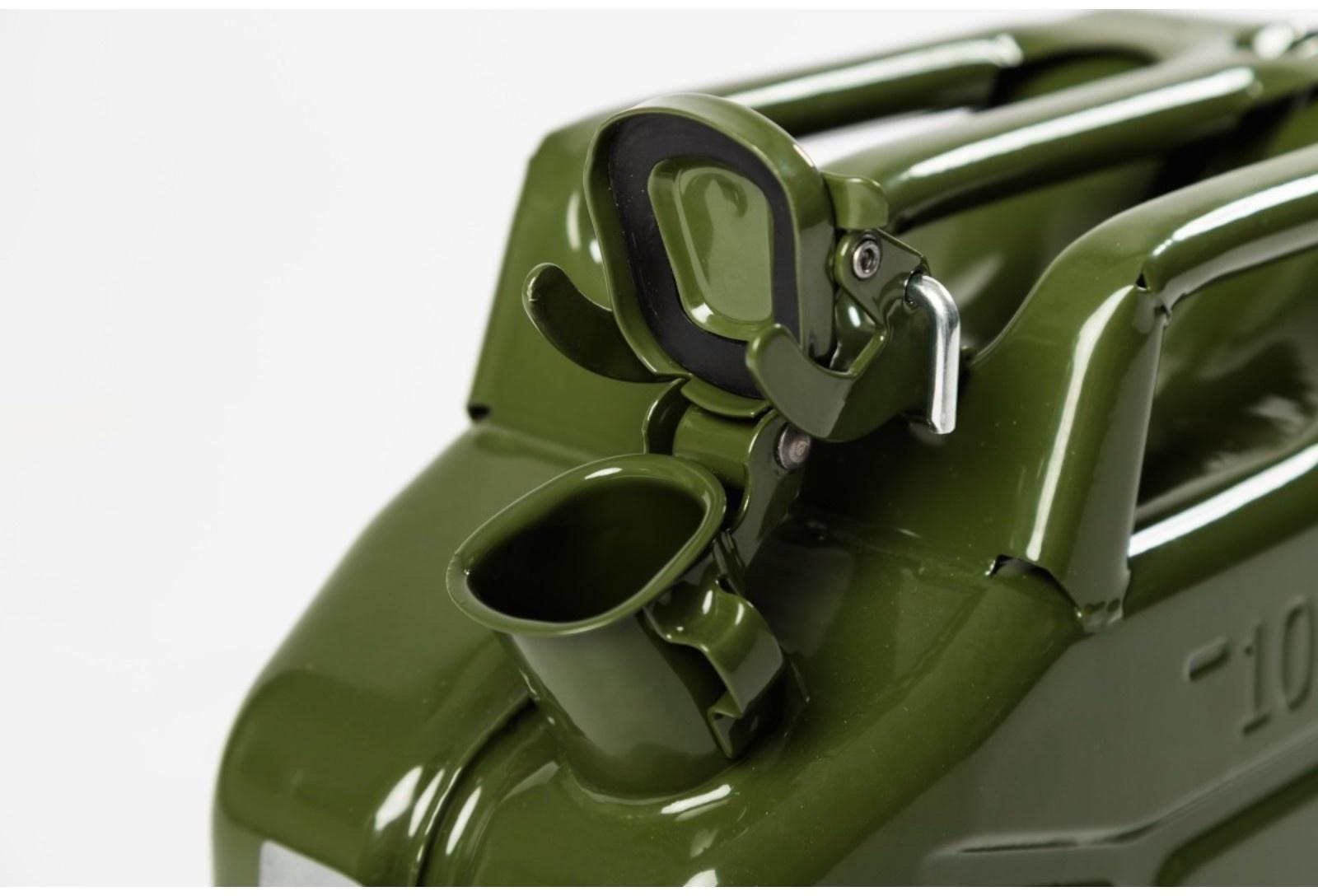 Канистра стальная для ГСМ ZARYA, 10 л, металлическая, крышка с рычагом