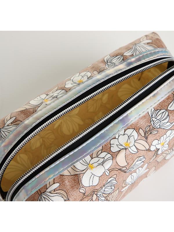 Косметичка на молнии, цвет коричневый