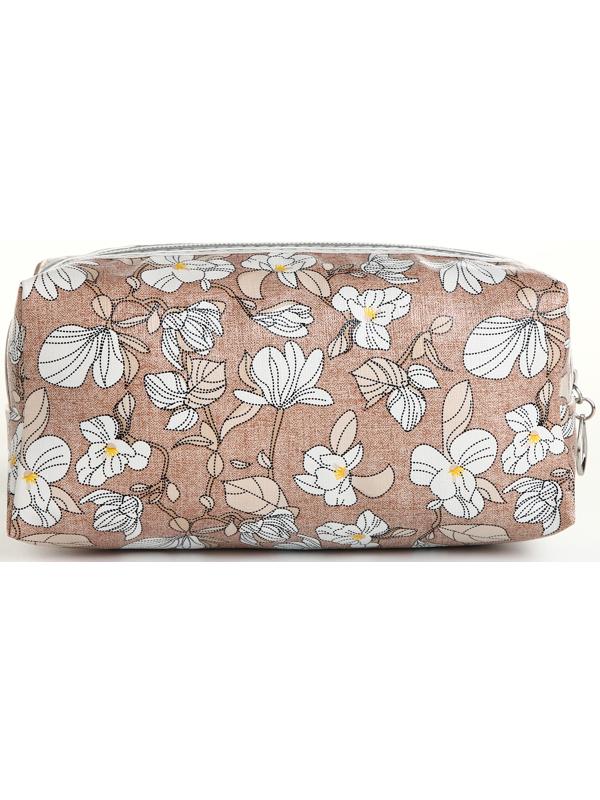 Косметичка на молнии, цвет коричневый