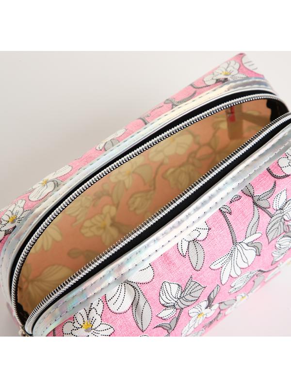 Косметичка на молнии, цвет розовый