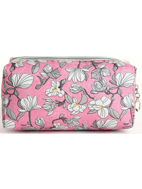 Косметичка на молнии, цвет розовый
