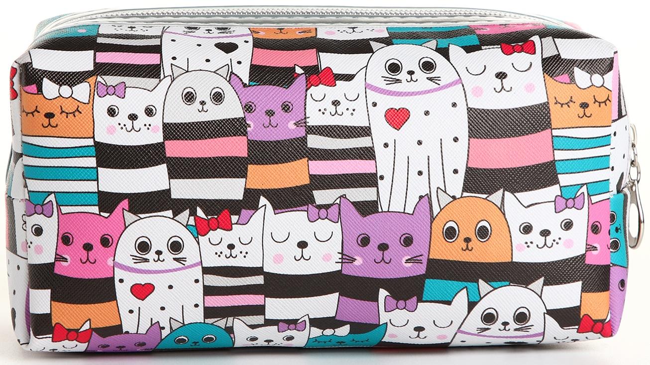 Косметичка на молнии, цвет разноцветный