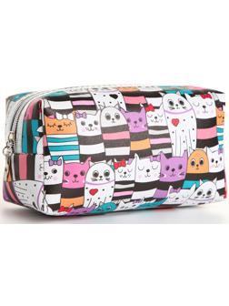 Косметичка на молнии, цвет разноцветный