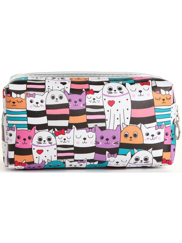 Косметичка на молнии, цвет разноцветный