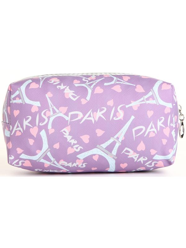 Косметичка на молнии, цвет сиреневый