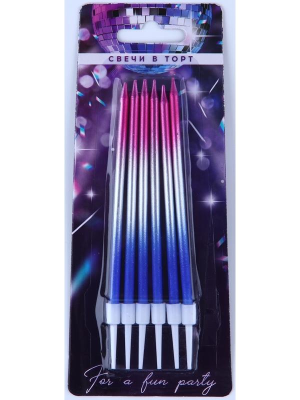 Свечи в торт «Make a wish» 7,5 х 18 см