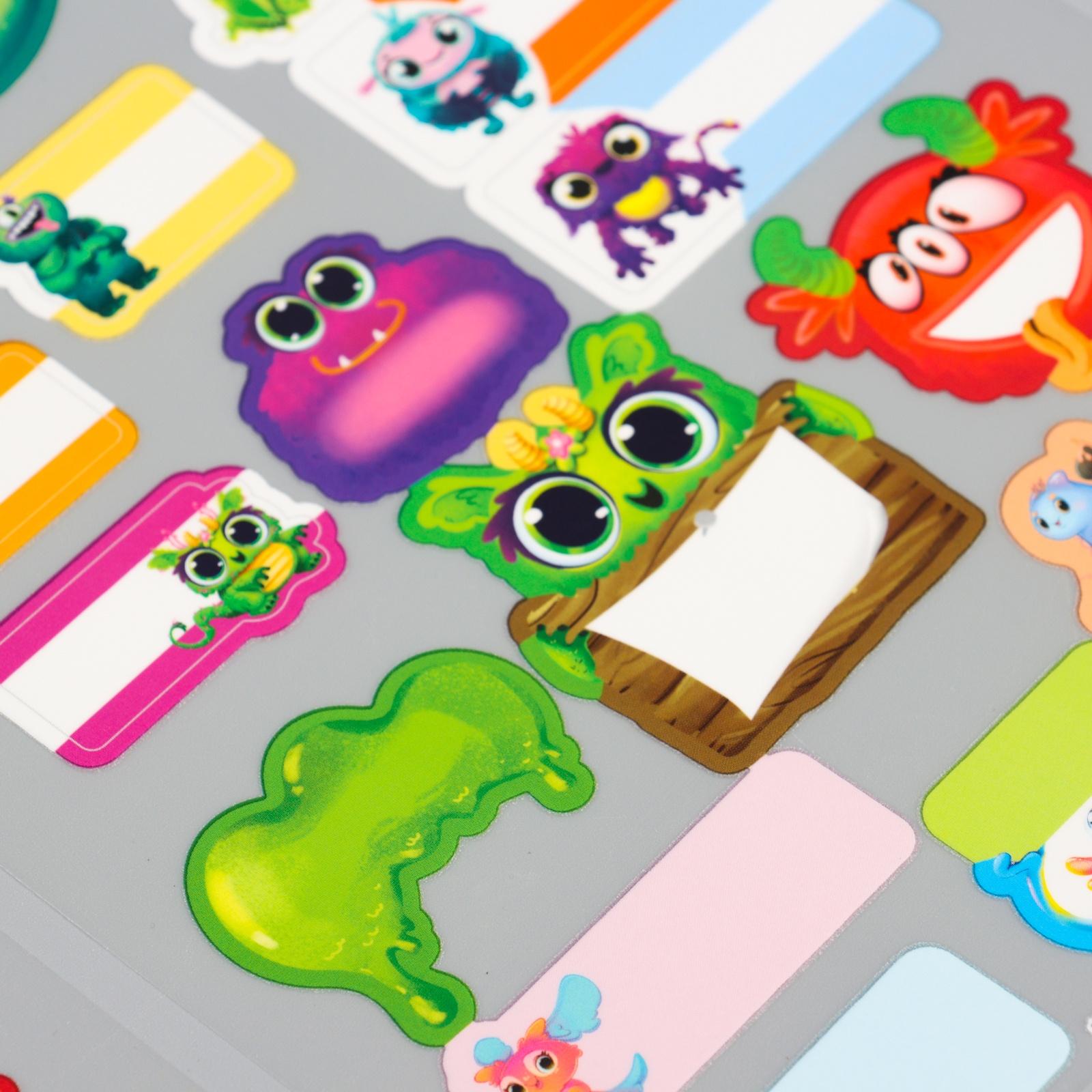 Набор термобирок и наклеек для одежды «Яркие монстрики»