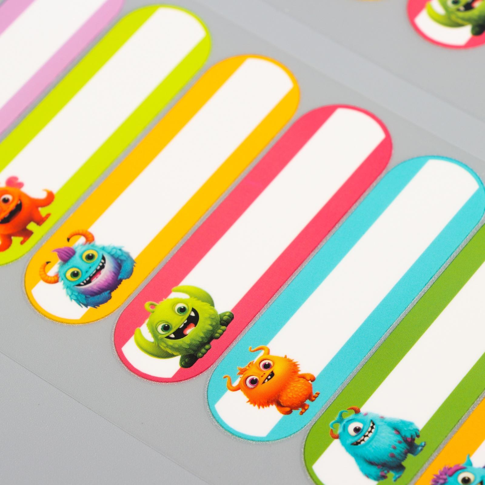 Набор термобирок и наклеек для одежды «Яркие монстрики»