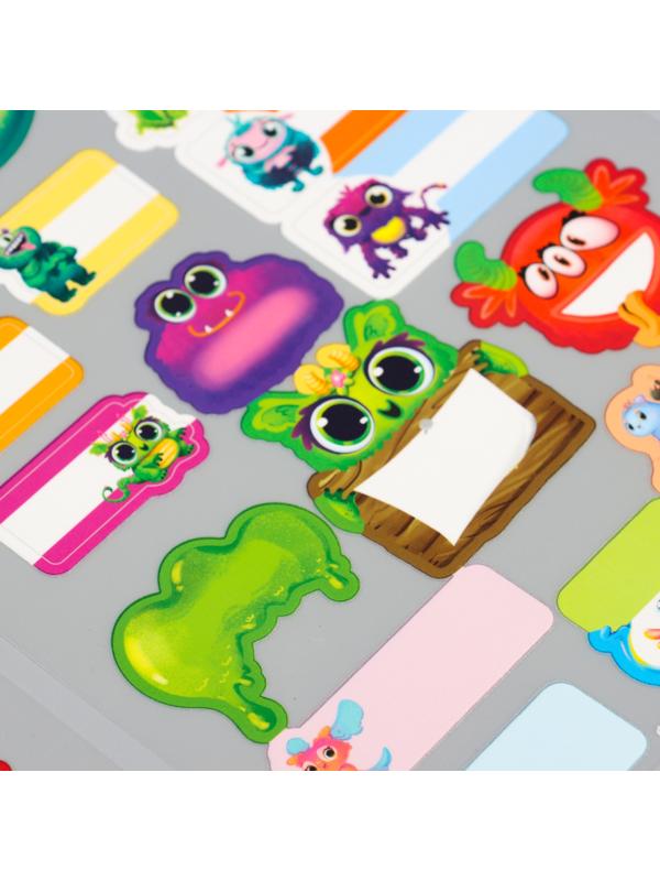 Набор термобирок и наклеек для одежды «Яркие монстрики»