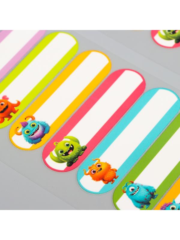 Набор термобирок и наклеек для одежды «Яркие монстрики»