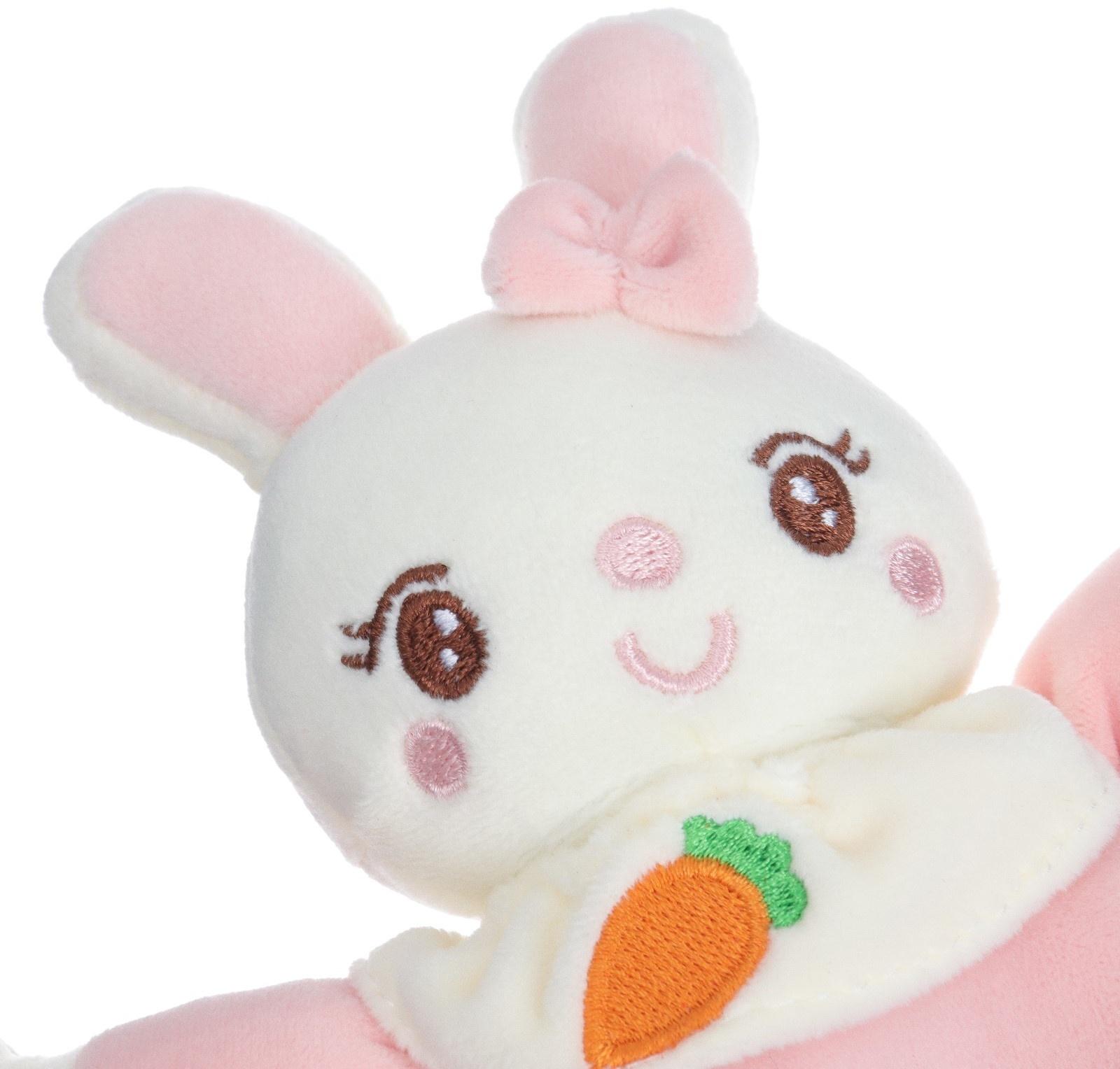 Погремушка мягкая на кольце «Милая зайка», от 3 мес., Крошка Я