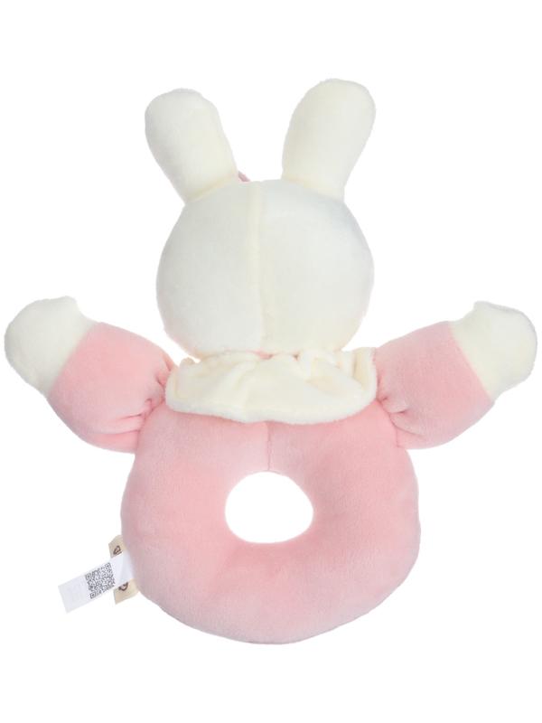 Погремушка мягкая на кольце «Милая зайка», от 3 мес., Крошка Я