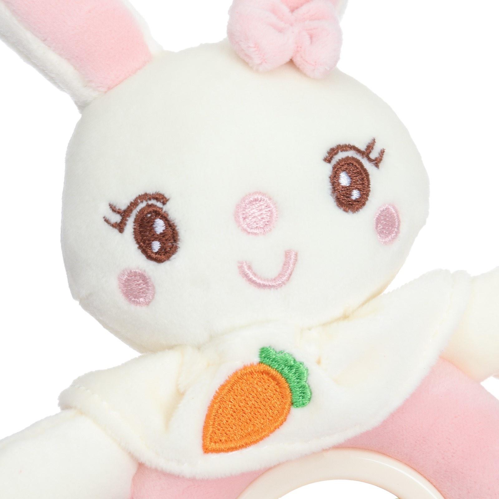 Игрушка-погремушка мягкая «Милая зайка», от 3 мес., Крошка Я