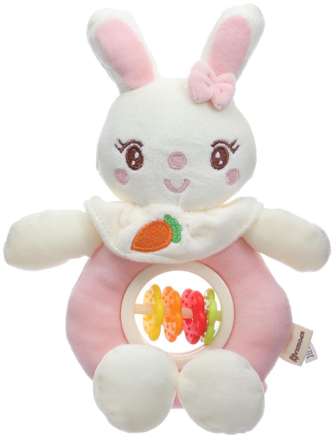 Игрушка-погремушка мягкая «Милая зайка», от 3 мес., Крошка Я