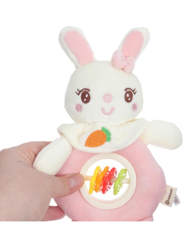 Игрушка-погремушка мягкая «Милая зайка», от 3 мес., Крошка Я