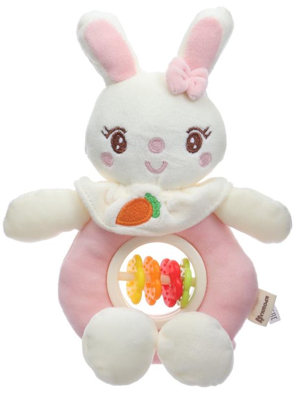 Игрушка-погремушка мягкая «Милая зайка», от 3 мес., Крошка Я