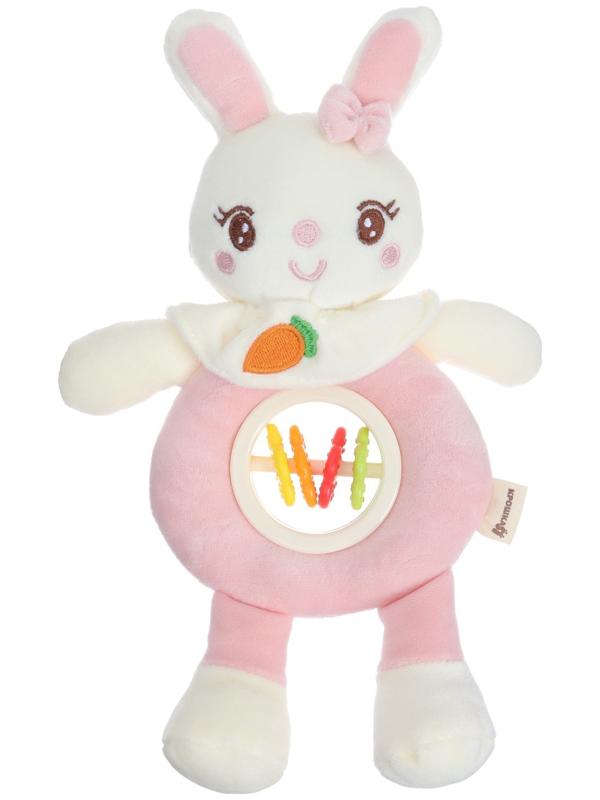 Игрушка-погремушка мягкая «Милая зайка», от 3 мес., Крошка Я