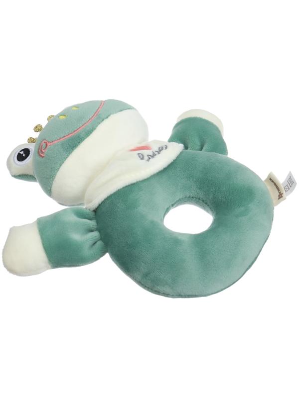 Погремушка мягкая на кольце «Лягушастик», от 3 мес., Крошка Я